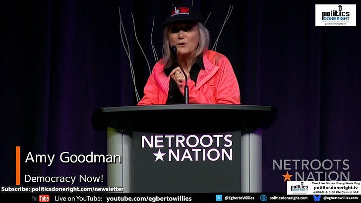 Amy Goodman Advocates for Independent Media at Netroots Nation