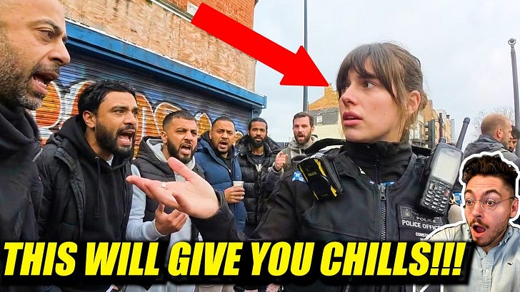 Brave Police Officer gets surrounded by ANGRY MUSLIMS! What happens next is UNBELIEVABLE...