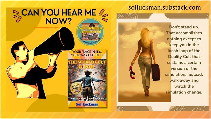 💊 Read Sol Luckman’s New Book, THE WORLD CULT & YOU: YOUR PLACE IN IT & YOUR WAY OUT OF IT, Exclusively Here