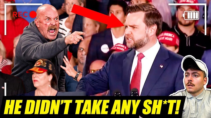 JD Vance DESTROYS obnoxious woke heckler - EXPOSES him as "Democrat plant"