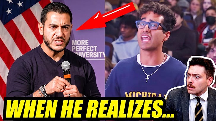 Brave christian student CALLS OUT Abdul El-Sayed to his face in front of large crowd