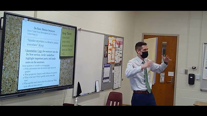 SC Legislator Adam Morgan Visits a High School Research Class, Discusses Anti-"CRT" Bills (Video)