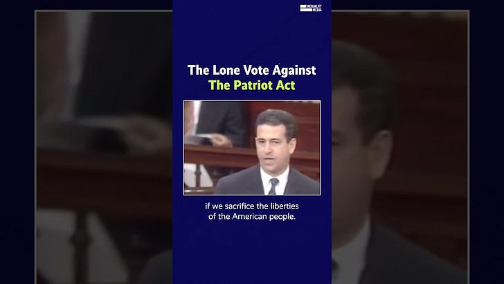 The lone vote against the Patriot Act