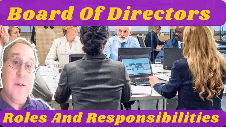 Board Of Directors Roles And Responsibilities