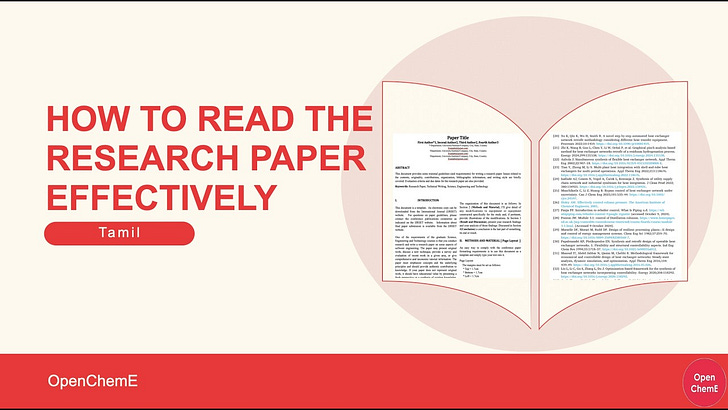 How to effectively read the Research Paper? - OpenChemE