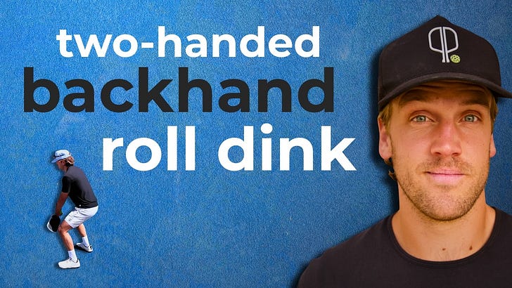 Pickleball's Newest Cheat Code. The Two-Handed Backhand Roll Dink.