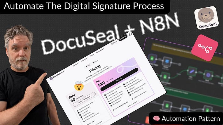 Preview image for Automating Digital Signatures with DocuSeal + n8n