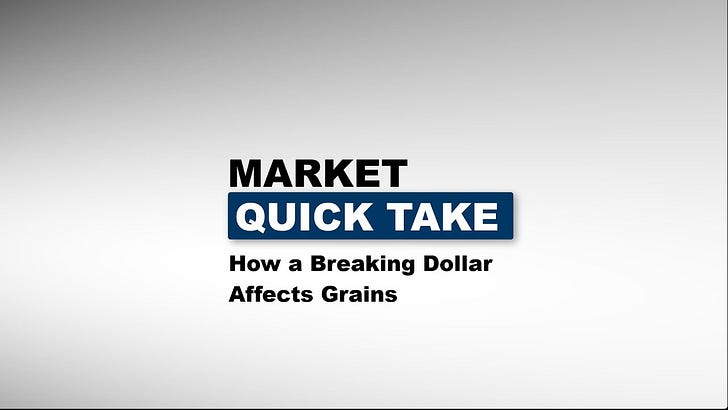 FREE Subscriber Exclusive: Follow How a Breaking Dollar Affects Grains