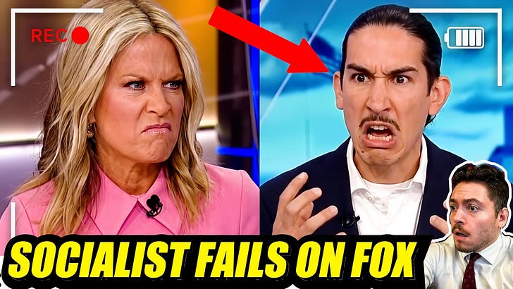 DSA comrade gets FACT CHECKED live on Fox News! This was EMBARRASSING!