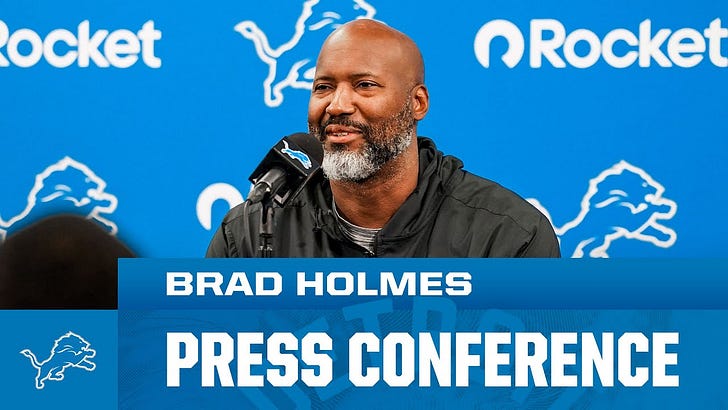 Brad Holmes postseason press conference analysis