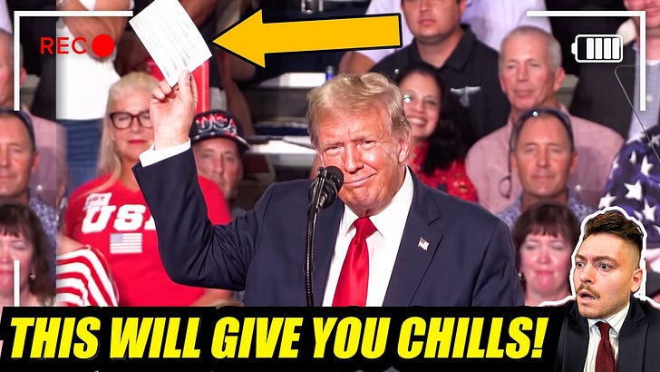 Trump HALTS rally and pulls out a poem - What he does next will give you CHILLS...