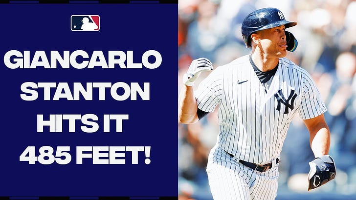 New York Yankees' Giancarlo Stanton hits 350th career home run in