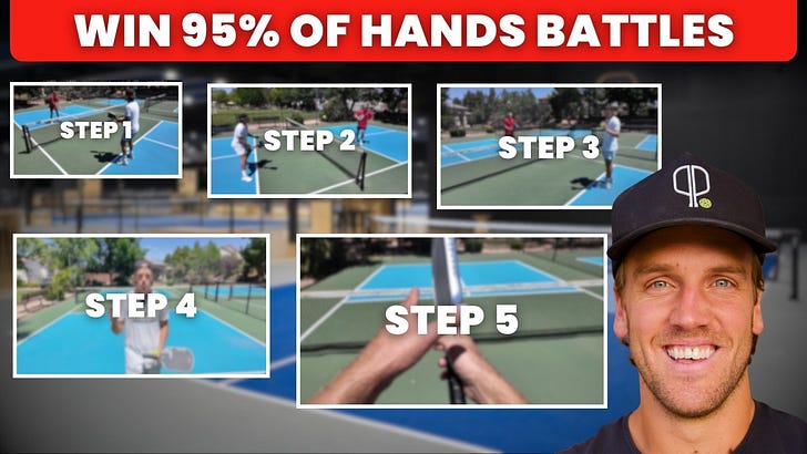 Pickleball Playbook: I Figured Out a System to Win 99% of Hands Battles (Drills Included)