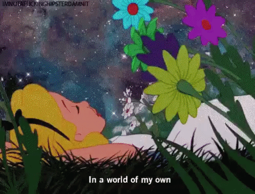 Alice Staring At The Sky GIF