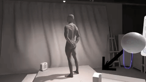 Footage of VR life drawing app GestureVR.  Artists shows in clip: Nick Ladd, Kurt Chang, Daniel Peixe.