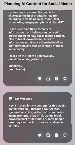Oasis voice-to-text TestFlight app template results.