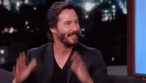 Keanu Reeves Cant Wait For This GIF