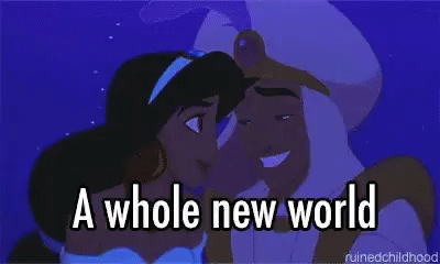 A Whole New World Aladdin GIF