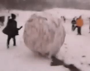 Keep Rolling Snowball GIF