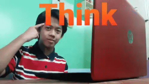 Thinking Think Before You Click GIF