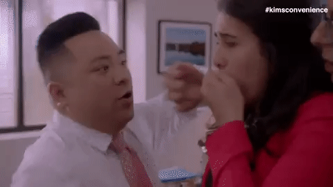 Choking Andrew Phung GIF by Kim's Convenience