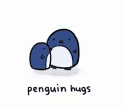 Penguin Hugs GIF