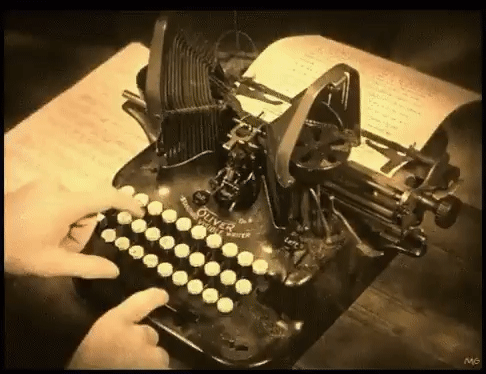 Typewriter Writing GIF