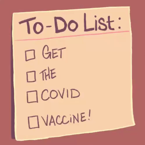 To Do List Get The Covid Vaccine GIF